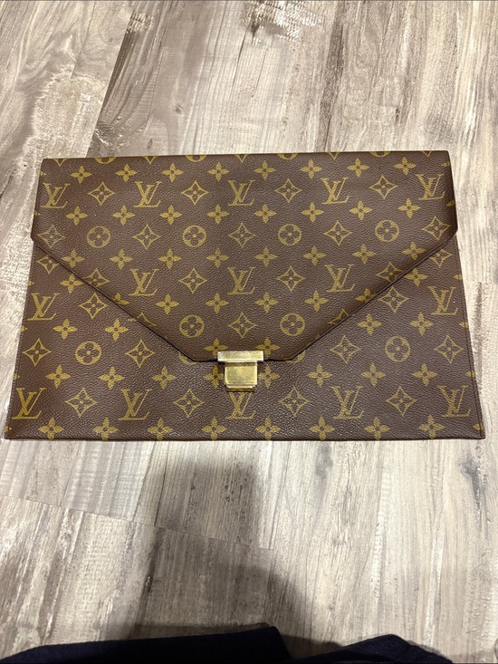 Louis Vuitton Handbags - ❌SOLD❌ Louis Vuitton Monogram Envelope Document Holder in Brown and Gold